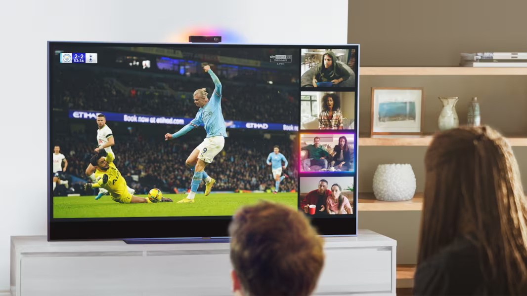 Sky Watch Together TV experience with participants alongside live sport